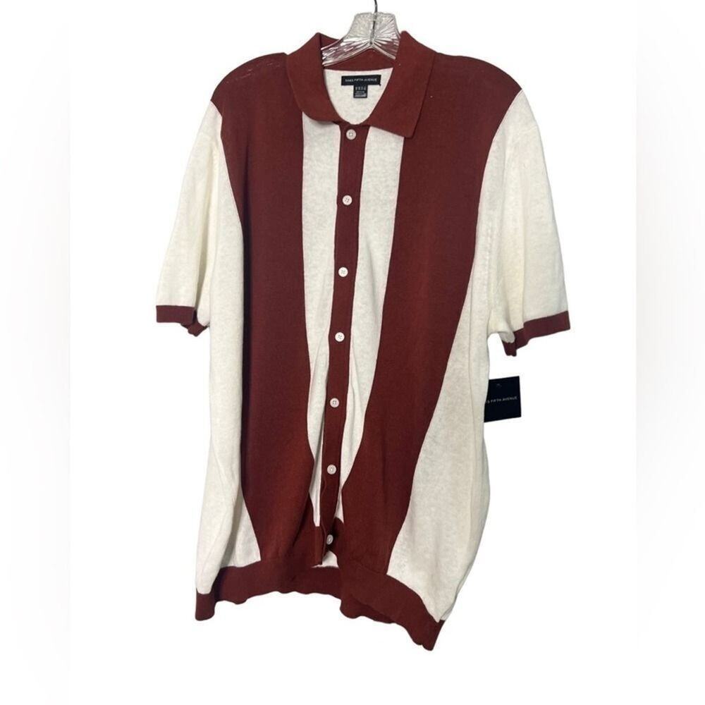 SAKS FIFTH AVENUE LINEN BLEND SWEATER‎ SIZE XL